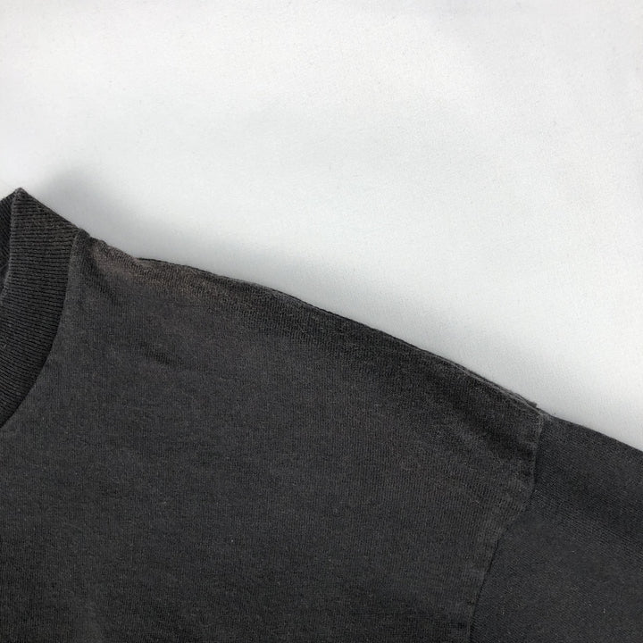 90s-era Nike logo print t-shirt, made in USA, men's size M equivalent, vintage. cotton black type Vintage Second Hand