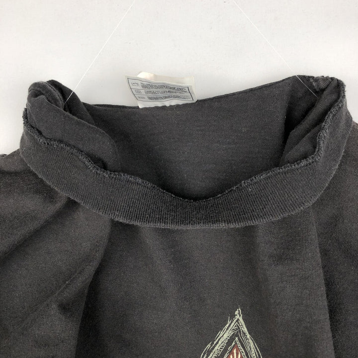 90s-era Nike logo print t-shirt, made in USA, men's size M equivalent, vintage. cotton black type Vintage Second Hand
