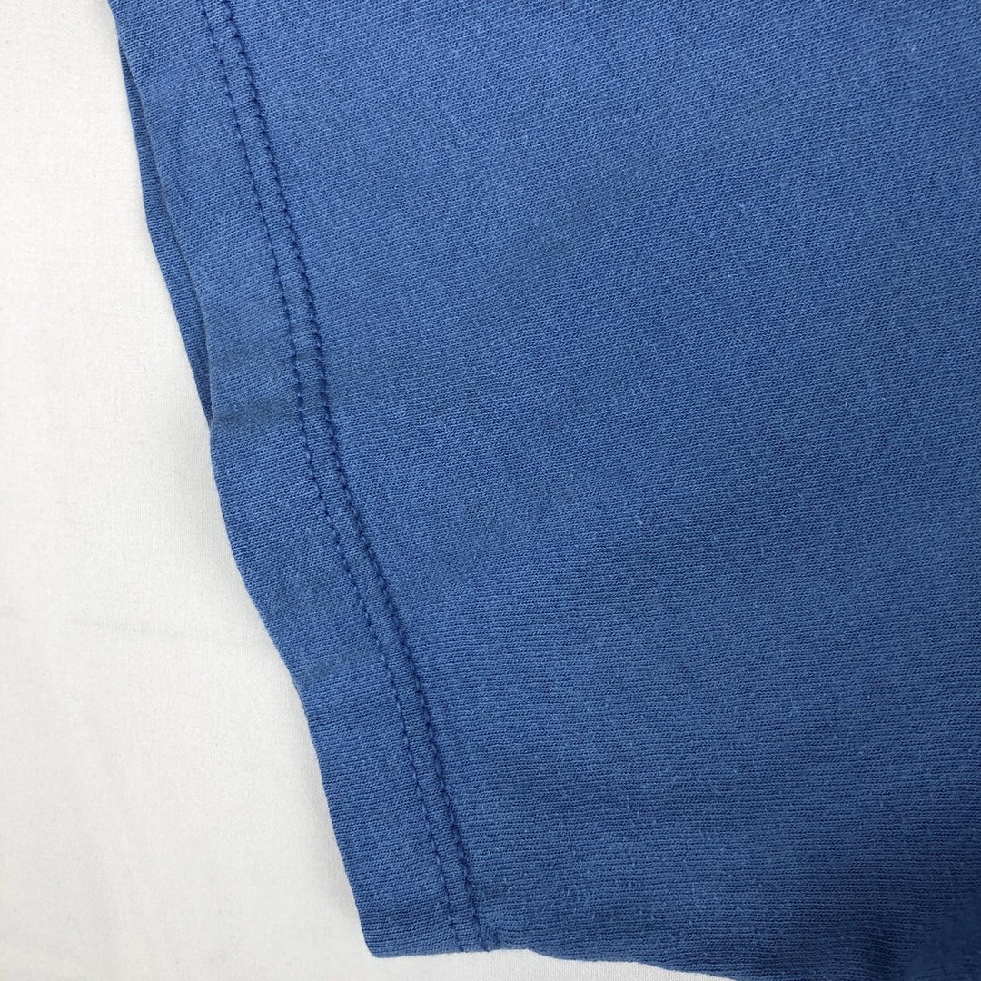 Nike logo print T-shirt, made in USA, men's size XL. cotton blue type Vintage Second Hand