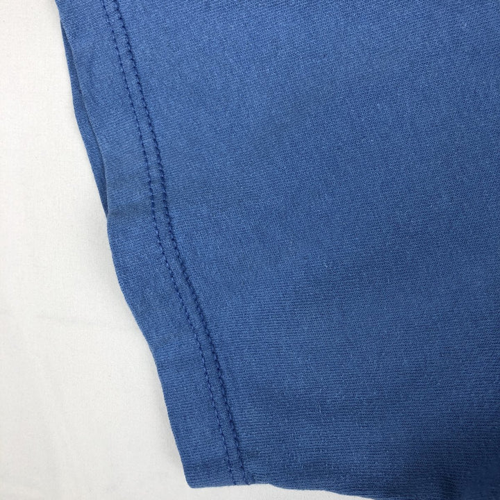 Nike logo print T-shirt, made in USA, men's size XL. cotton blue type Vintage Second Hand