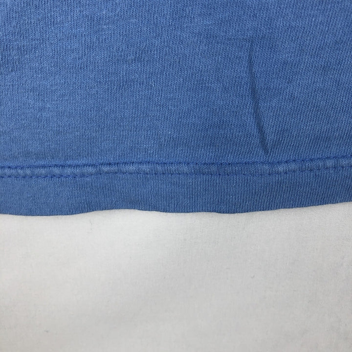 Nike logo print T-shirt, made in USA, men's size XL. cotton blue type Vintage Second Hand