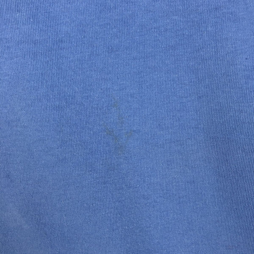 Nike logo print T-shirt, made in USA, men's size XL. cotton blue type Vintage Second Hand