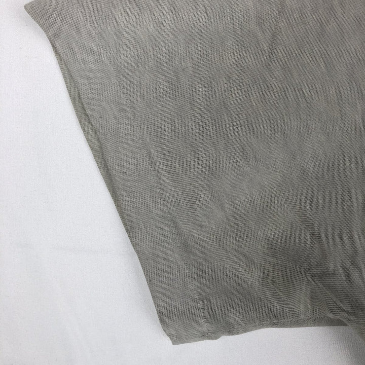 80'S Adidas logo t-shirt, made in USA, men's size M (approx.), crew neck, vintage. polyester gray type Vintage Second Hand