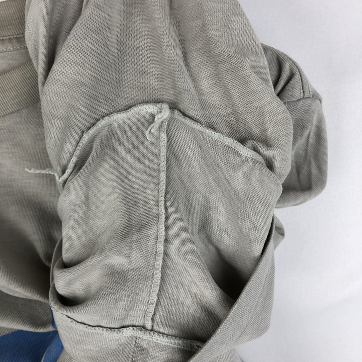 80'S Adidas logo t-shirt, made in USA, men's size M (approx.), crew neck, vintage. polyester gray type Vintage Second Hand