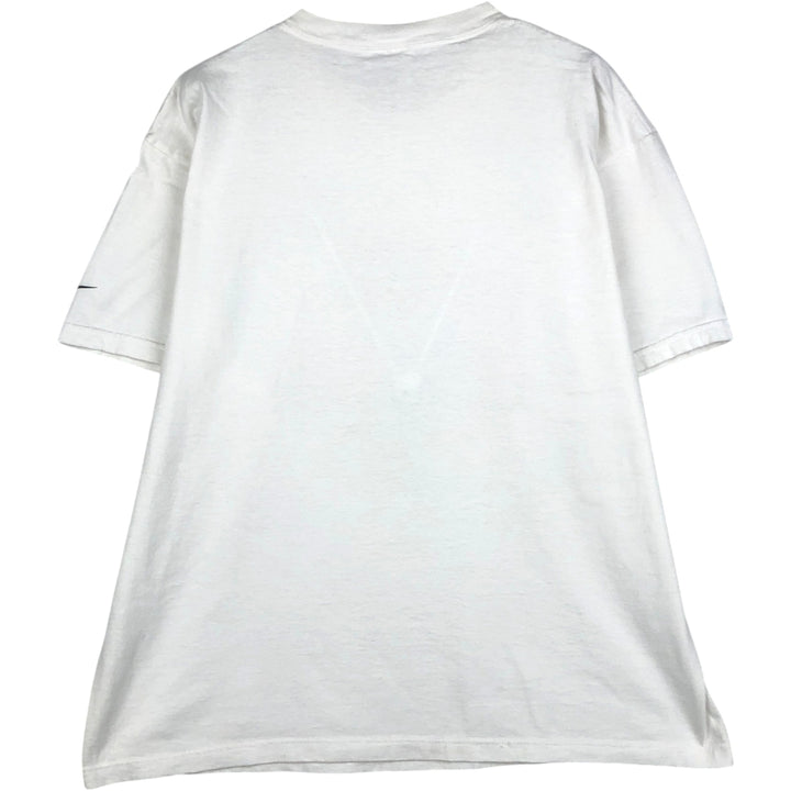 90'S Nike Michael Jordan Restaurant Sports Print T-Shirt, Made in USA, Men's Size L cotton white type Vintage Second Hand