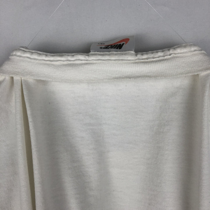 90'S Nike Michael Jordan Restaurant Sports Print T-Shirt, Made in USA, Men's Size L cotton white type Vintage Second Hand