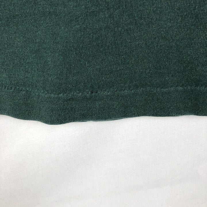 90'S Nike Silver Tag Logo T-Shirt, Made in USA, Men's Size L (approx.), Vintage cotton Green type dark green Vintage Second Hand