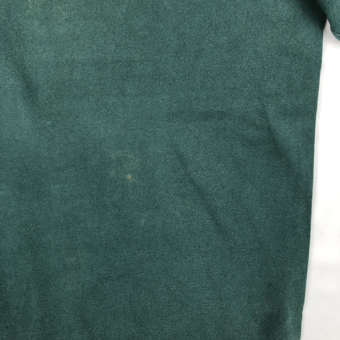 90'S Nike Silver Tag Logo T-Shirt, Made in USA, Men's Size L (approx.), Vintage cotton Green type dark green Vintage Second Hand