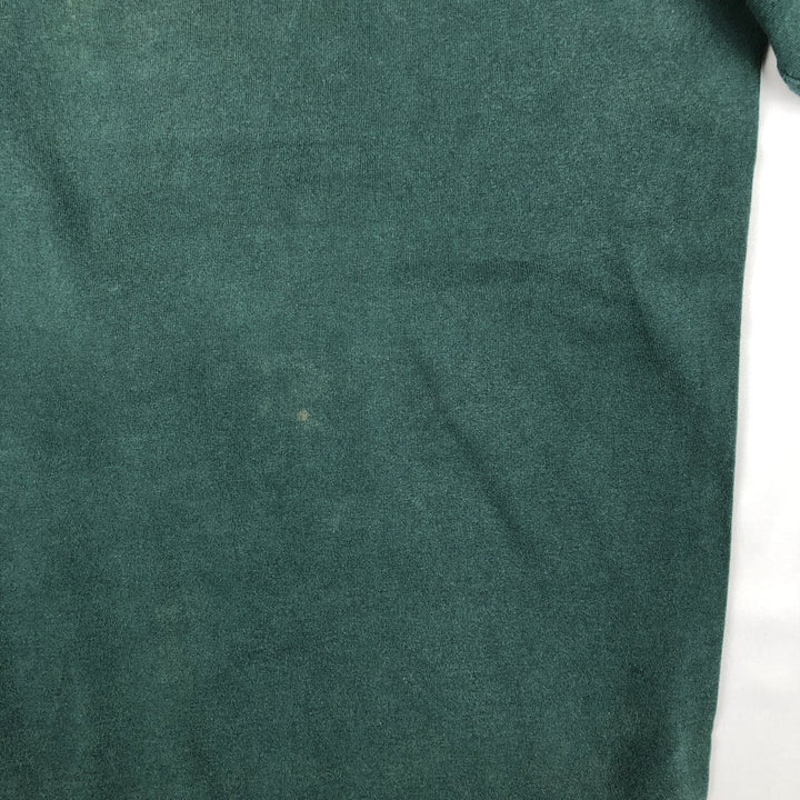 90'S Nike Silver Tag Logo T-Shirt, Made in USA, Men's Size L (approx.), Vintage cotton Green type dark green Vintage Second Hand