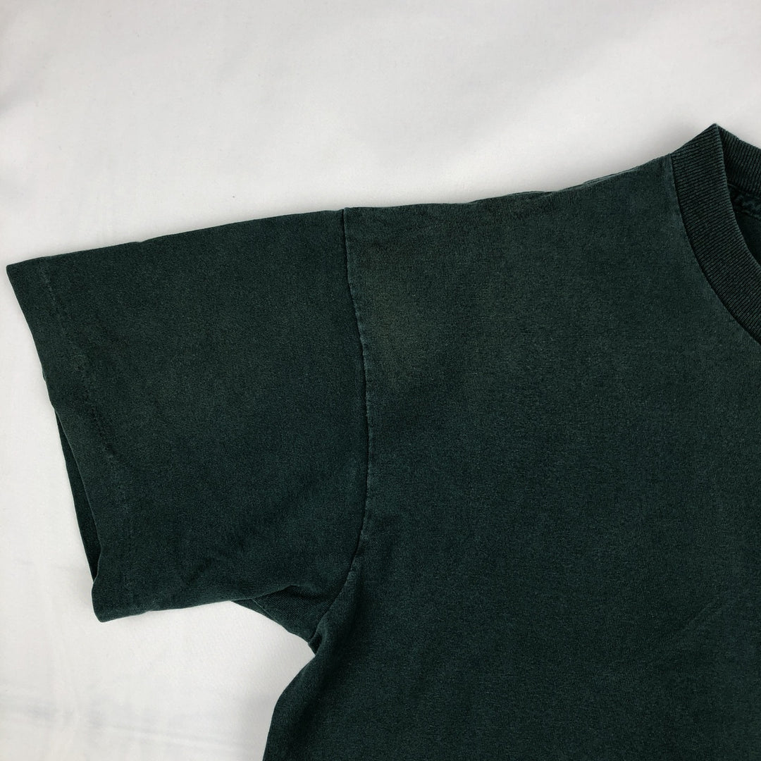90'S Nike Silver Tag Logo T-Shirt, Made in USA, Men's Size L (approx.), Vintage cotton Green type dark green Vintage Second Hand