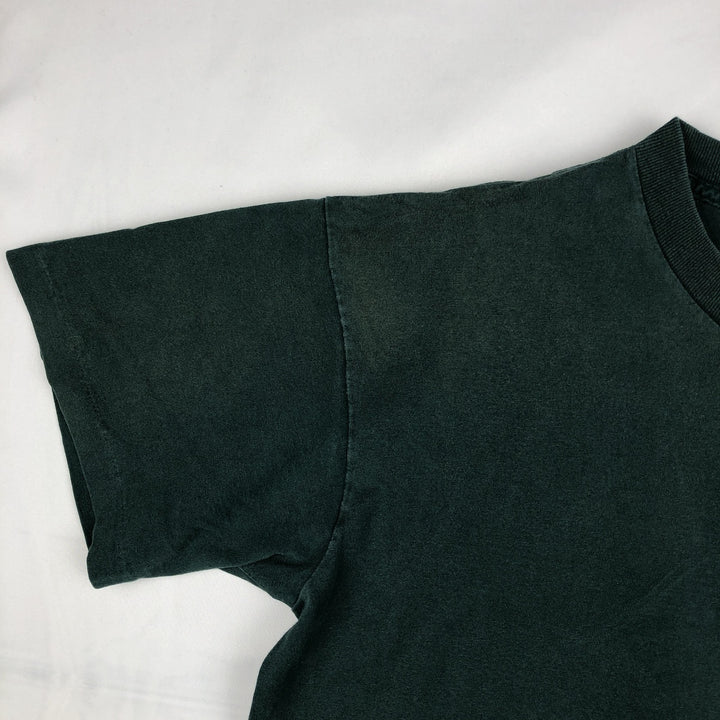 90'S Nike Silver Tag Logo T-Shirt, Made in USA, Men's Size L (approx.), Vintage cotton Green type dark green Vintage Second Hand
