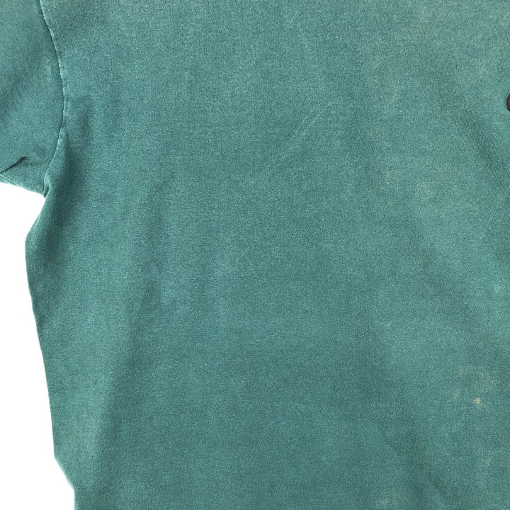 90'S Nike Silver Tag Logo T-Shirt, Made in USA, Men's Size L (approx.), Vintage cotton Green type dark green Vintage Second Hand