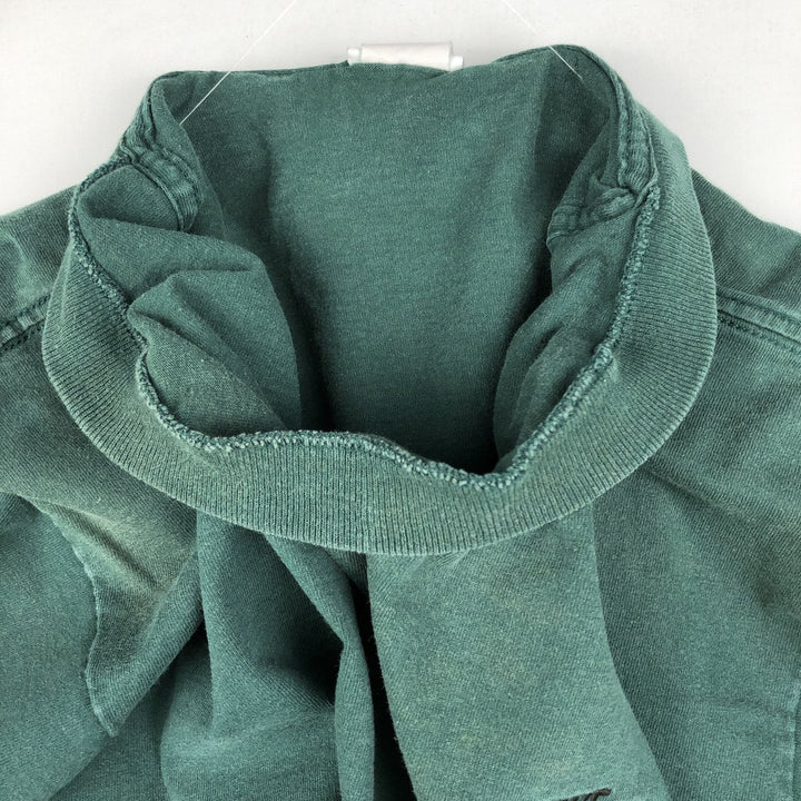 90'S Nike Silver Tag Logo T-Shirt, Made in USA, Men's Size L (approx.), Vintage cotton Green type dark green Vintage Second Hand