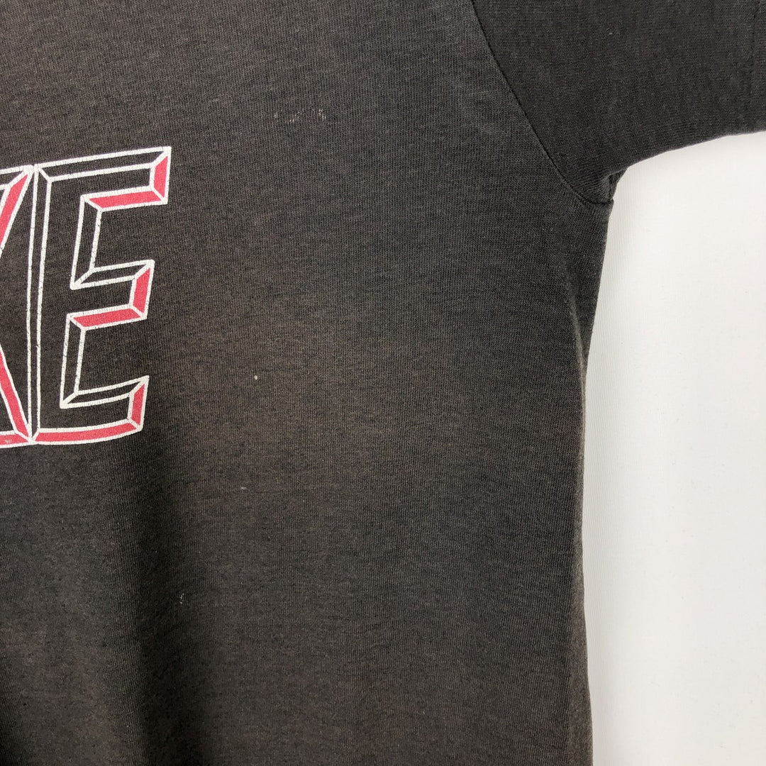 Nike Silver Tag Logo Print T-Shirt, Made in USA, Men's Size M (approx.), Vintage polyester Charcoal Vintage Second Hand