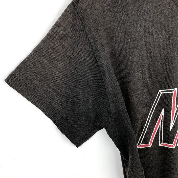 Nike Silver Tag Logo Print T-Shirt, Made in USA, Men's Size M (approx.), Vintage polyester Charcoal Vintage Second Hand