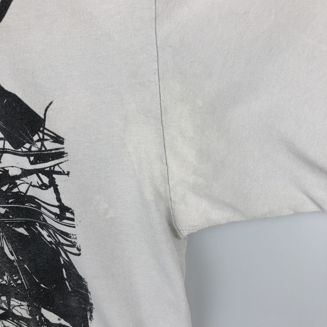 M and O Knits LINKIN PARK Band T-shirt (Men's size L equivalent) cotton white type Vintage Second Hand