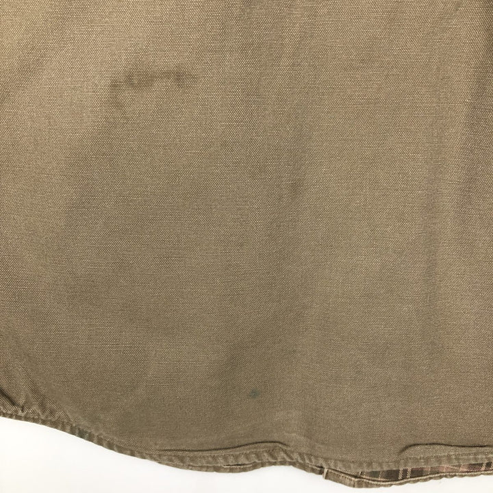 Carhartt Long Sleeve Duck Work Shirt, Men's Size Medium cotton brown type Vintage Second Hand