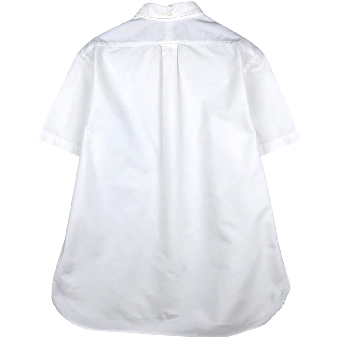 Ralph Lauren short sleeve button down shirt, men's size L cotton white type Vintage Second Hand