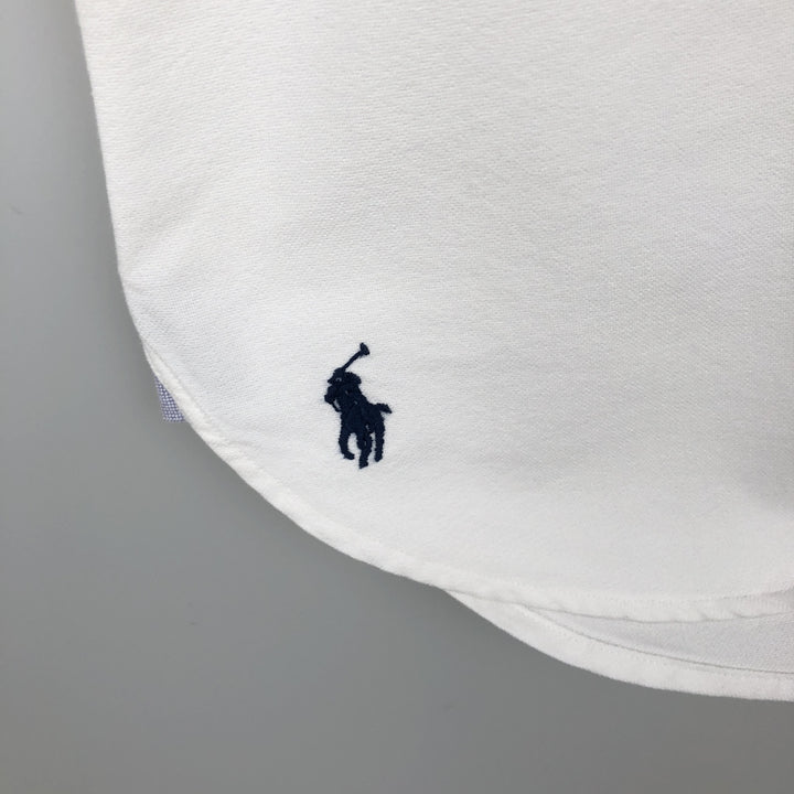 Ralph Lauren short sleeve button down shirt, men's size L cotton white type Vintage Second Hand