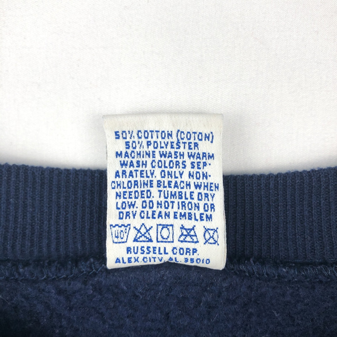 90'S Russell NFL Denver Broncos Print Sweatshirt, Made in USA, Men's XL (approx.), Vintage cotton navy blue type Vintage Second Hand