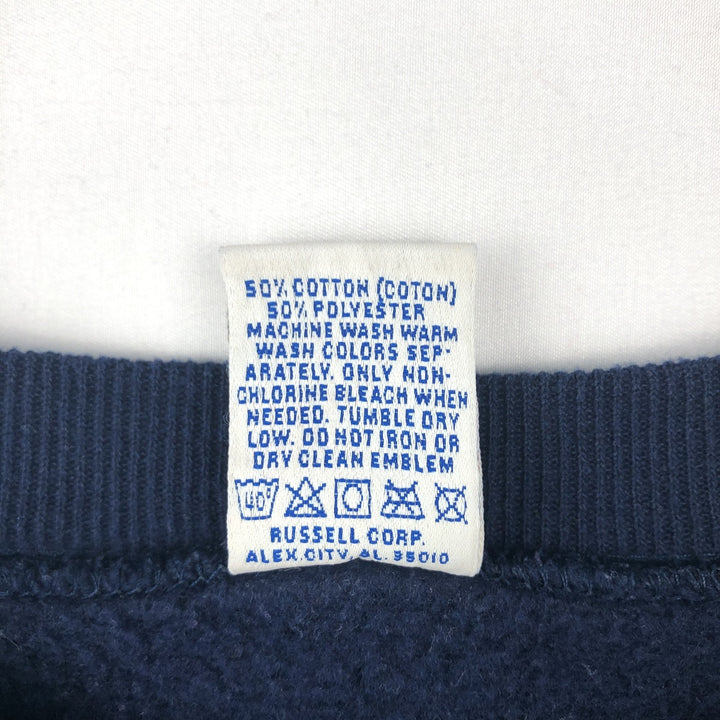 90'S Russell NFL Denver Broncos Print Sweatshirt, Made in USA, Men's XL (approx.), Vintage cotton navy blue type Vintage Second Hand