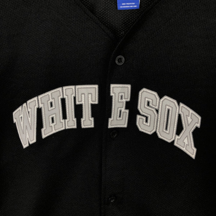 STARTER MLB CHICAGO WHITE SOX Game Shirt Baseball Shirt Men's XL (approx.) polyester black type Vintage Second Hand