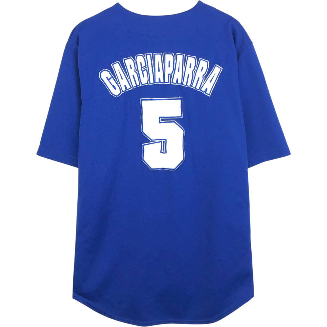 TRUE FAN MLB LOS ANGELES DODGERS Game Shirt Baseball Shirt Men's Size L polyester blue type Vintage Second Hand