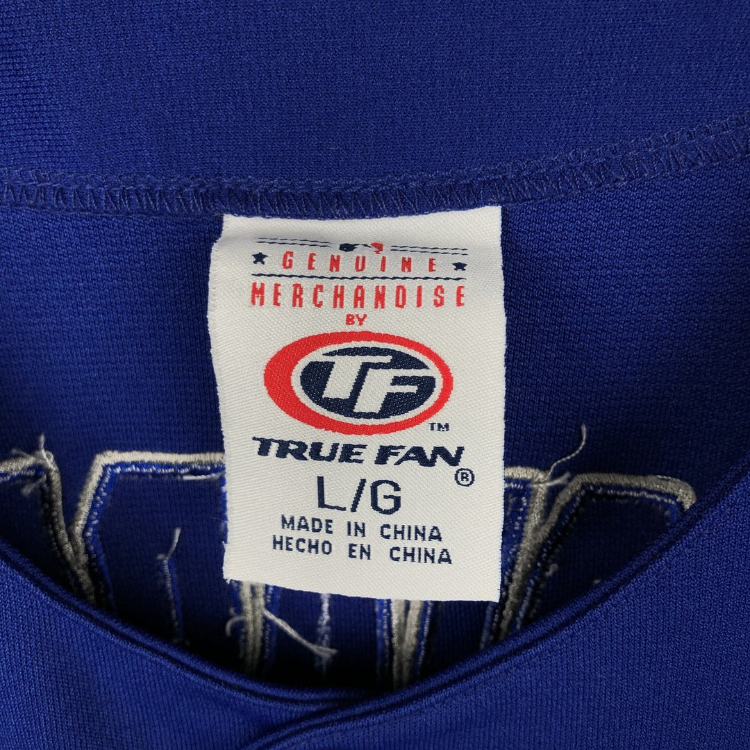 TRUE FAN MLB LOS ANGELES DODGERS Game Shirt Baseball Shirt Men's Size L polyester blue type Vintage Second Hand