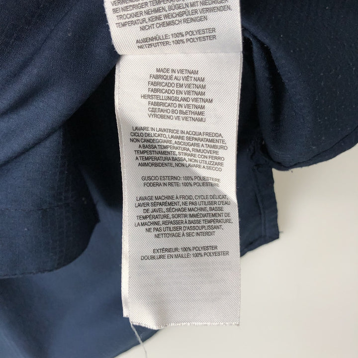 Columbia PFG OMNI-SHADE Ripstop Button-Down Short-Sleeve Fishing Shirt (Men's Size L) polyester navy blue type Vintage Second Hand