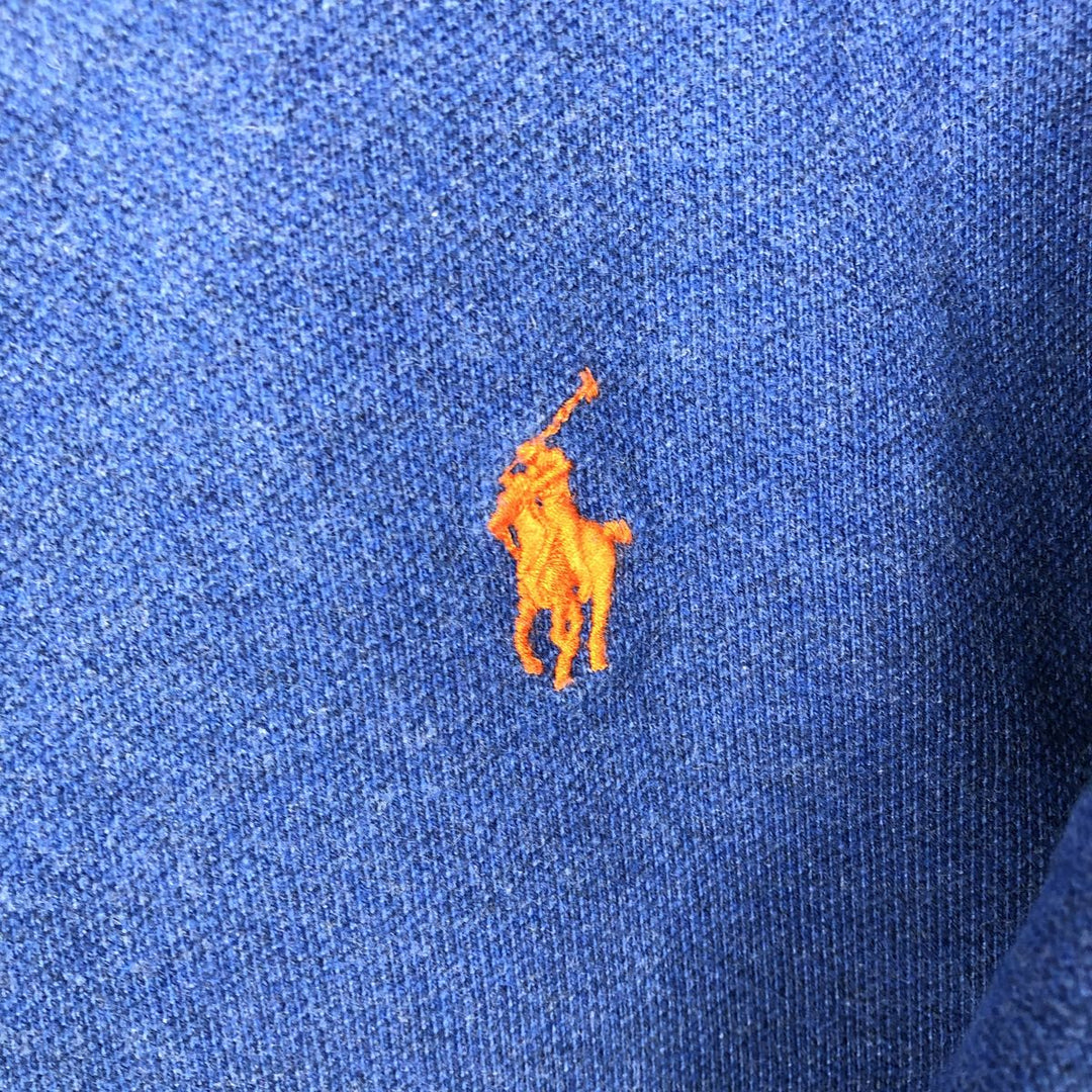 Ralph Lauren POLO RALPH LAUREN SLIM FIT short sleeve polo shirt, men's size L unclear blue type Vintage Second Hand