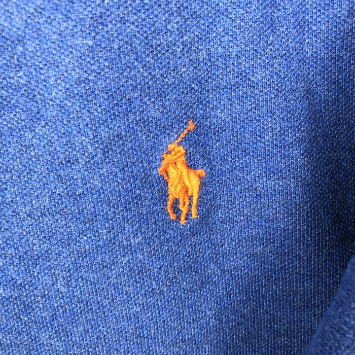 Ralph Lauren POLO RALPH LAUREN SLIM FIT short sleeve polo shirt, men's size L unclear blue type Vintage Second Hand