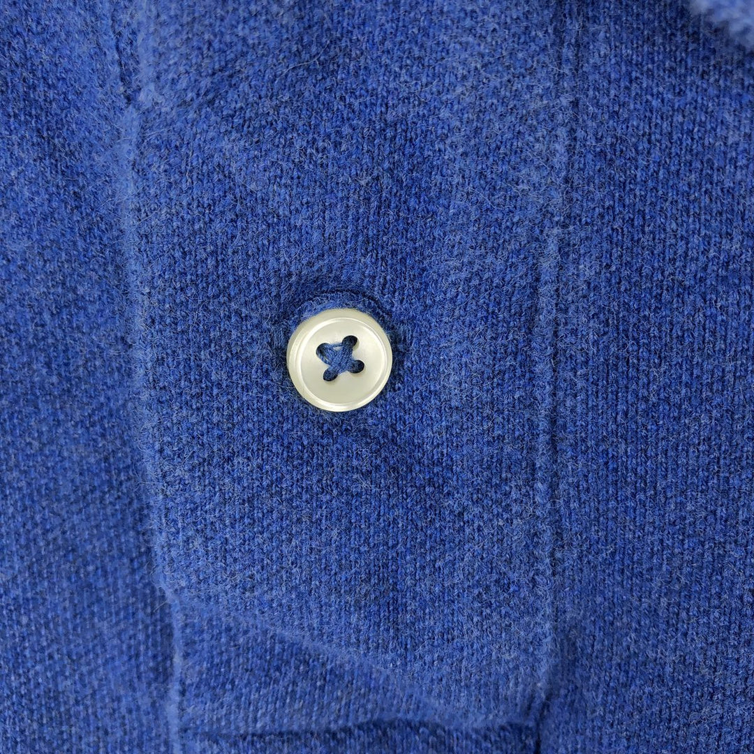 Ralph Lauren POLO RALPH LAUREN SLIM FIT short sleeve polo shirt, men's size L unclear blue type Vintage Second Hand
