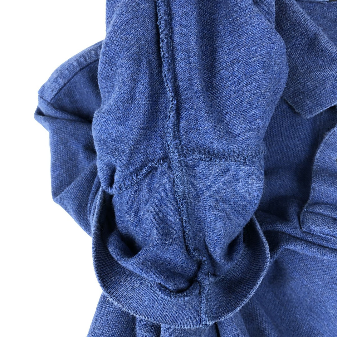 Ralph Lauren POLO RALPH LAUREN SLIM FIT short sleeve polo shirt, men's size L unclear blue type Vintage Second Hand