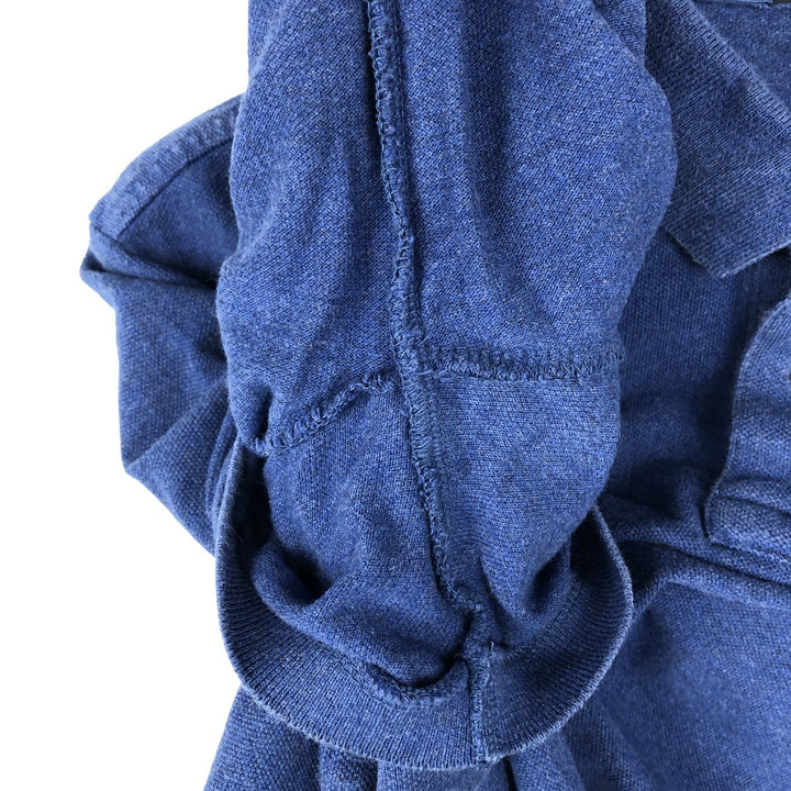 Ralph Lauren POLO RALPH LAUREN SLIM FIT short sleeve polo shirt, men's size L unclear blue type Vintage Second Hand