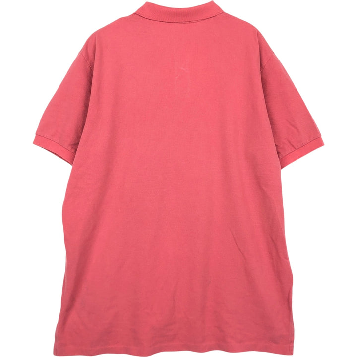 Ralph Lauren POLO by Ralph Lauren short sleeve polo shirt, men's XL size cotton red type Vintage Second Hand