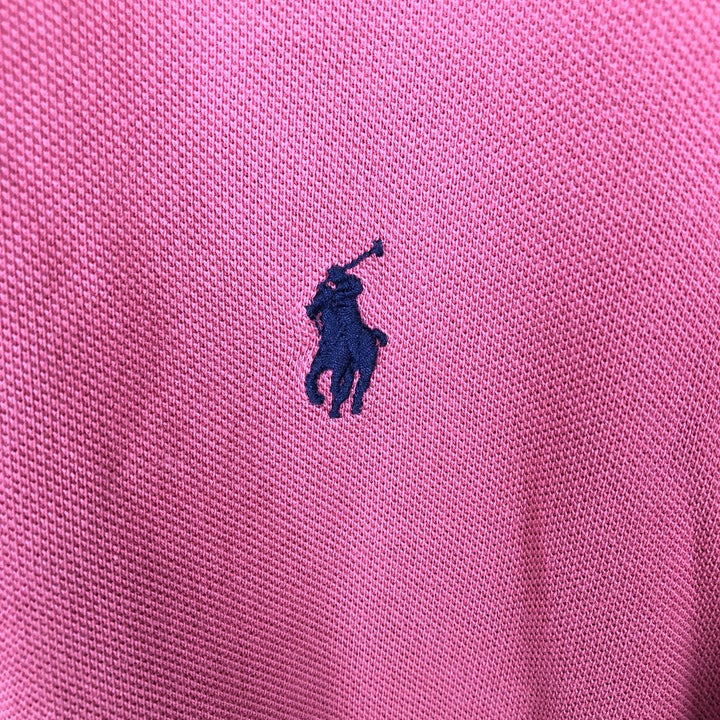 Ralph Lauren POLO by Ralph Lauren short sleeve polo shirt, men's XL size cotton red type Vintage Second Hand