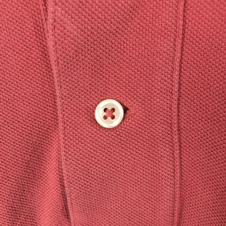 Ralph Lauren POLO by Ralph Lauren short sleeve polo shirt, men's XL size cotton red type Vintage Second Hand