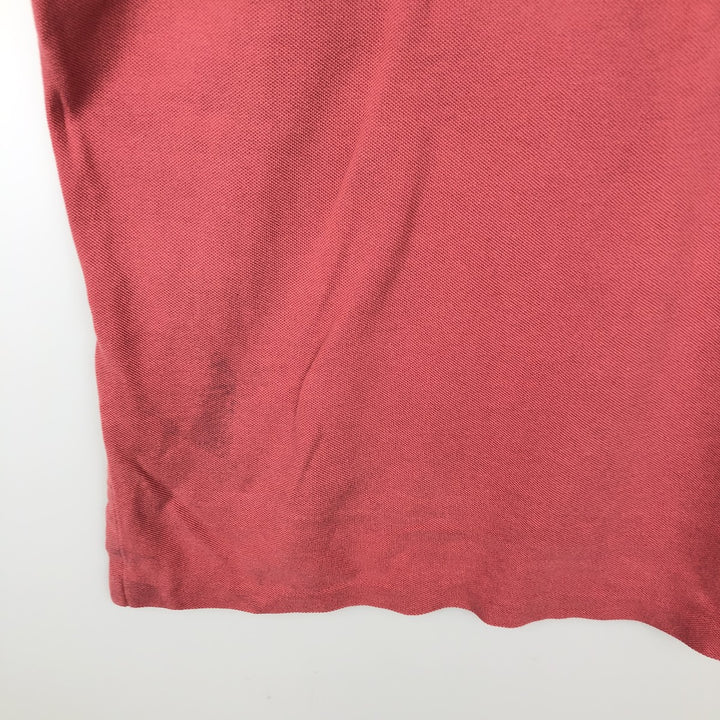 Ralph Lauren POLO by Ralph Lauren short sleeve polo shirt, men's XL size cotton red type Vintage Second Hand