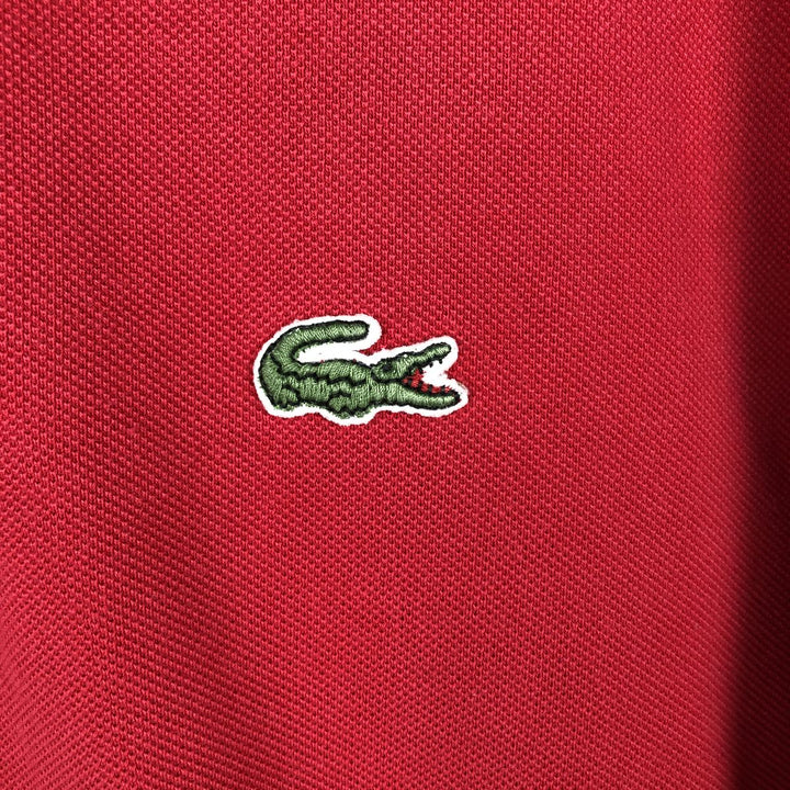 Lacoste LACOSTE Short Sleeve Polo Shirt Size 6 Men's XL cotton red type Vintage Second Hand