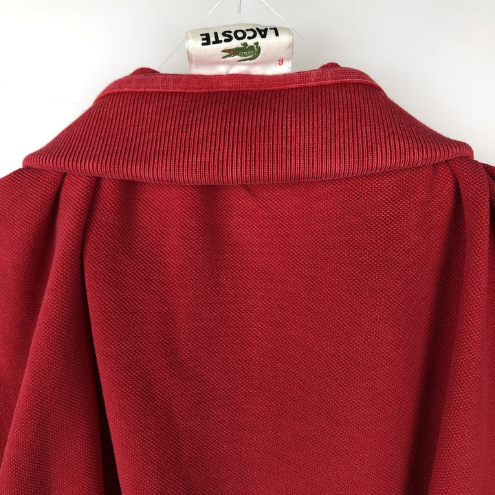 Lacoste LACOSTE Short Sleeve Polo Shirt Size 6 Men's XL cotton red type Vintage Second Hand