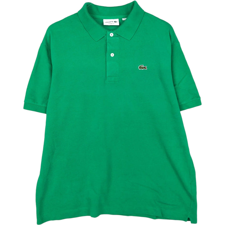 Lacoste Classic Fit short sleeve polo shirt, men's XL size cotton green type Vintage Second Hand