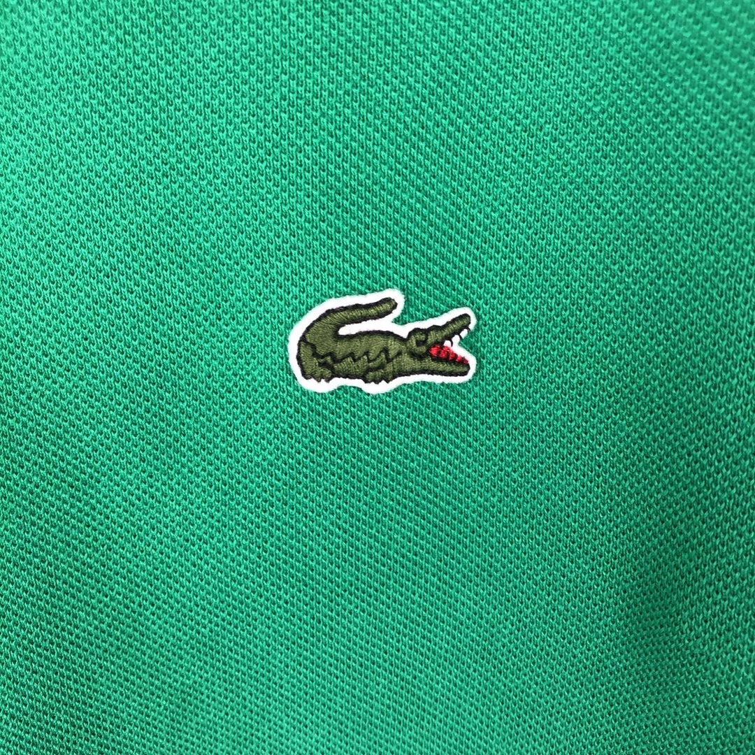 Lacoste Classic Fit short sleeve polo shirt, men's XL size cotton green type Vintage Second Hand