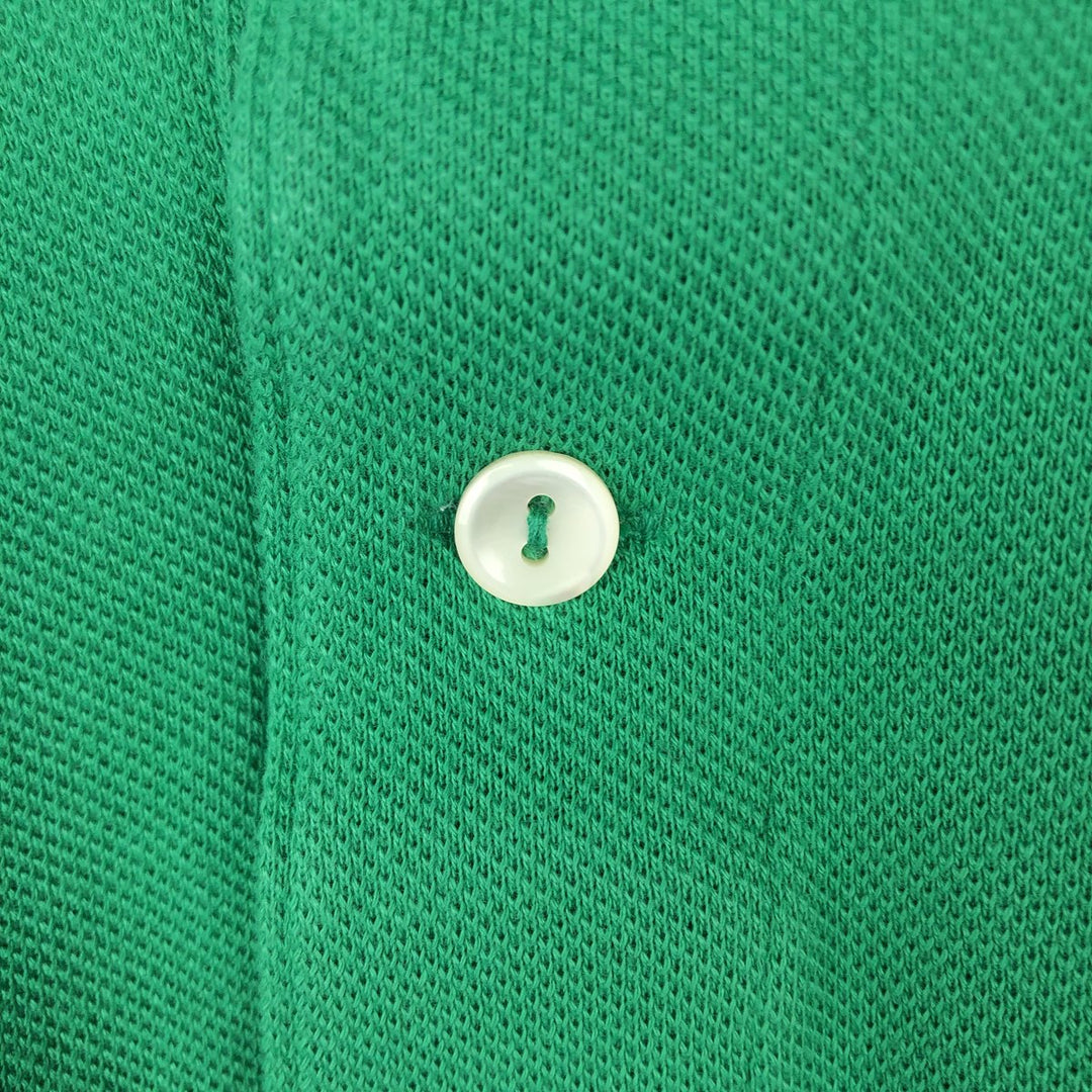 Lacoste Classic Fit short sleeve polo shirt, men's XL size cotton green type Vintage Second Hand