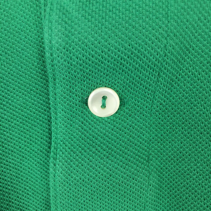 Lacoste Classic Fit short sleeve polo shirt, men's XL size cotton green type Vintage Second Hand