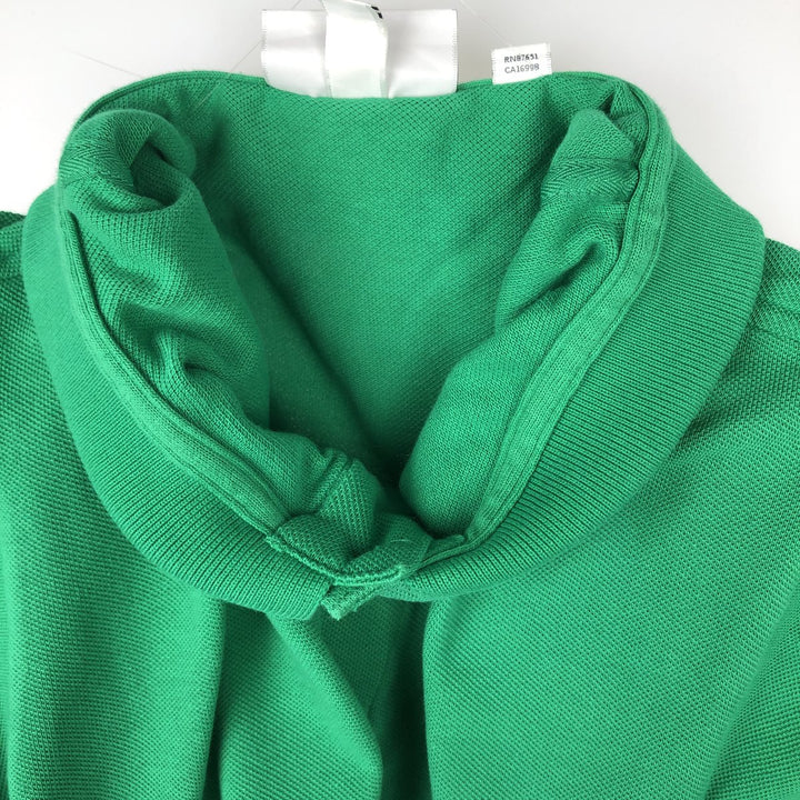 Lacoste Classic Fit short sleeve polo shirt, men's XL size cotton green type Vintage Second Hand