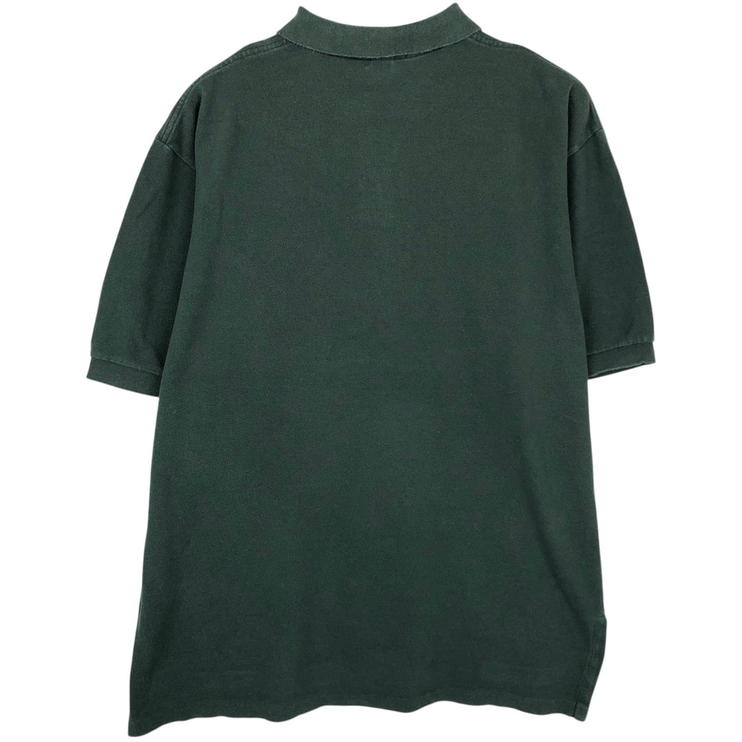 Ralph Lauren POLO by Ralph Lauren short-sleeved polo shirt, Made in USA, Men's XL cotton green type Vintage Second Hand