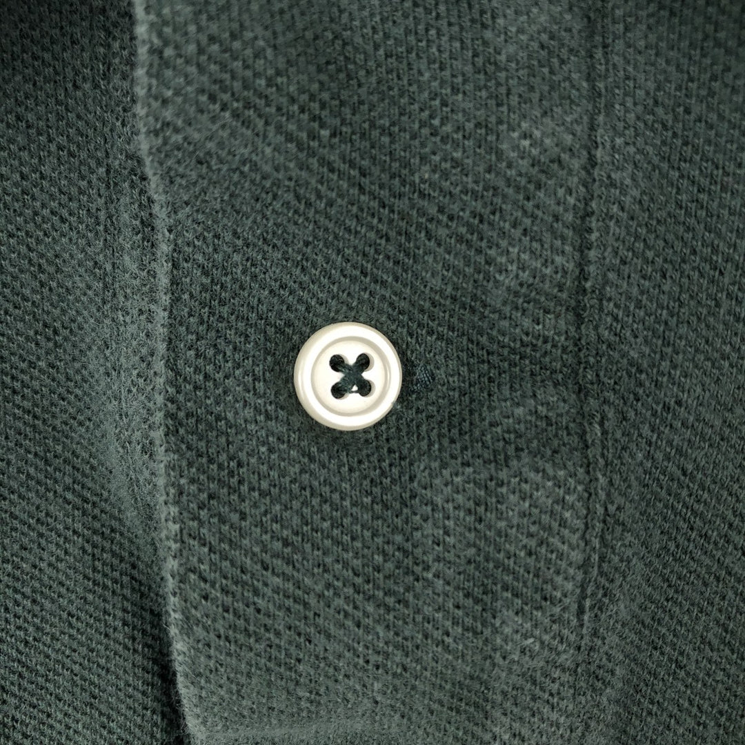Ralph Lauren POLO by Ralph Lauren short-sleeved polo shirt, Made in USA, Men's XL cotton green type Vintage Second Hand