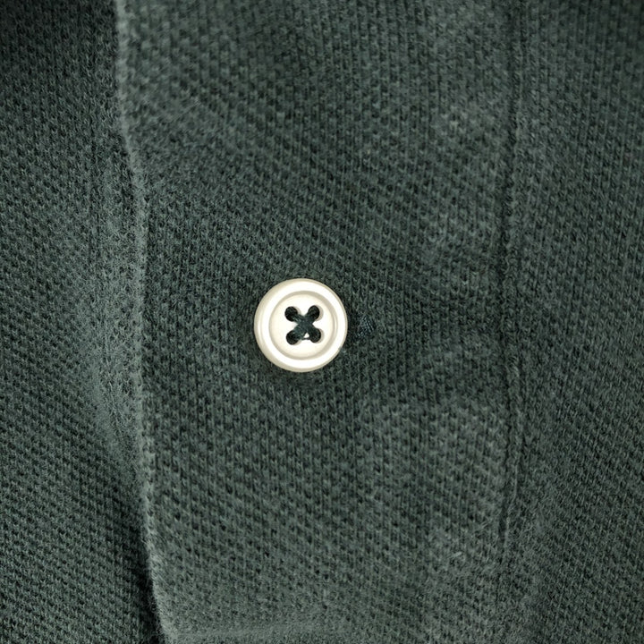 Ralph Lauren POLO by Ralph Lauren short-sleeved polo shirt, Made in USA, Men's XL cotton green type Vintage Second Hand