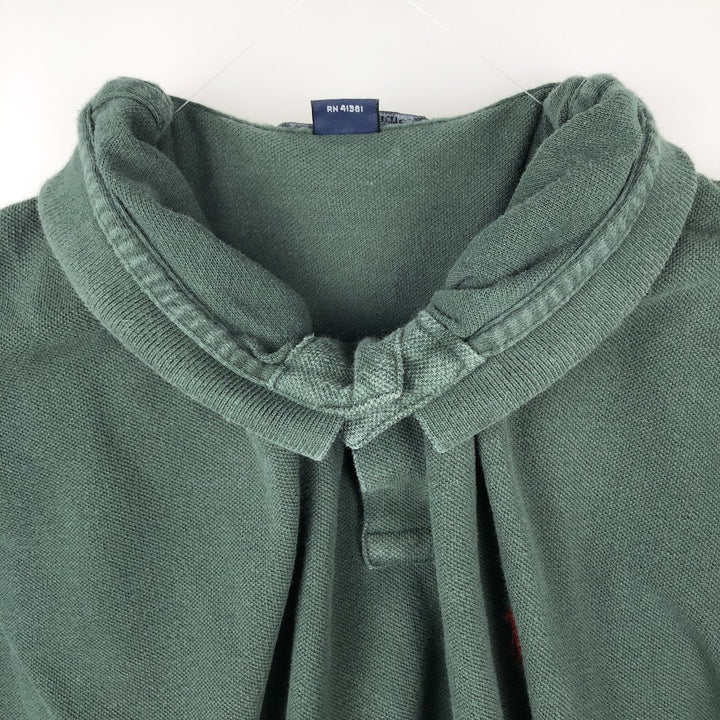 Ralph Lauren POLO by Ralph Lauren short-sleeved polo shirt, Made in USA, Men's XL cotton green type Vintage Second Hand