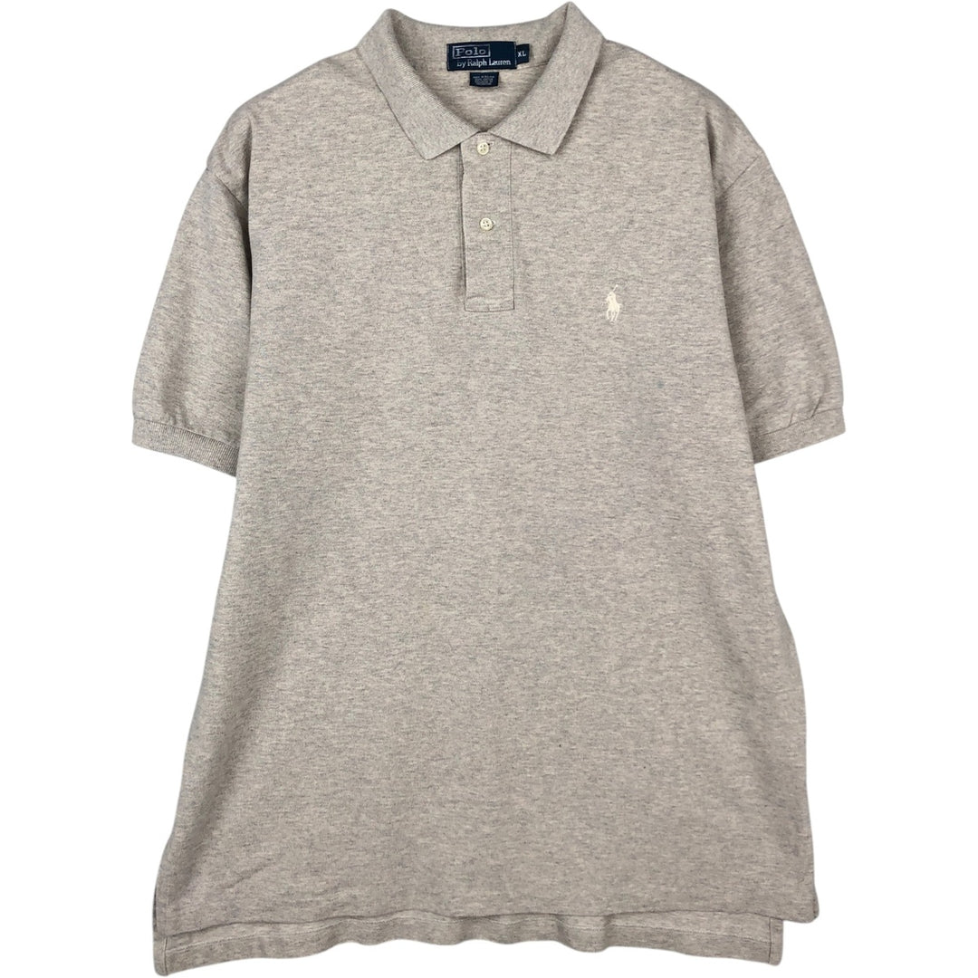 Ralph Lauren POLO by Ralph Lauren short sleeve polo shirt, men's XL size cotton Beige type Vintage Second Hand